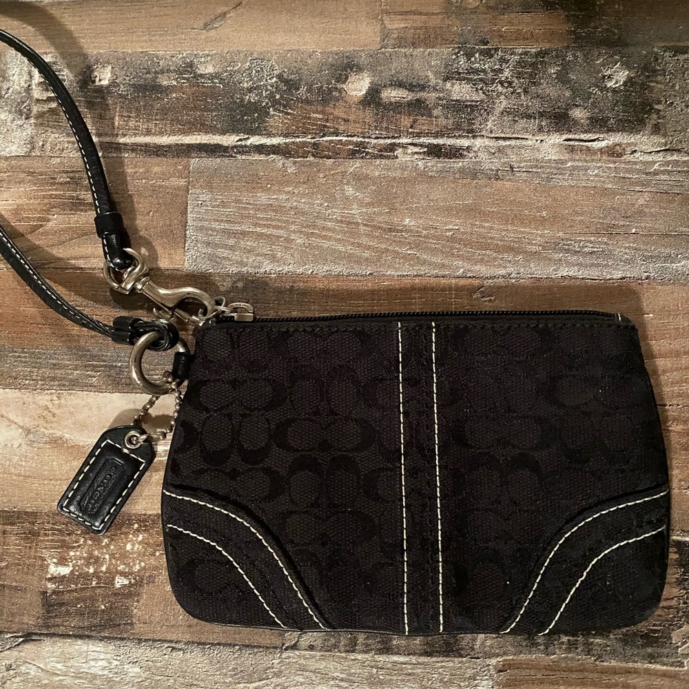 Mini Coach wristlet